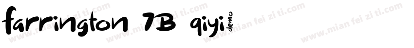 farrington 7B qiyi字体转换